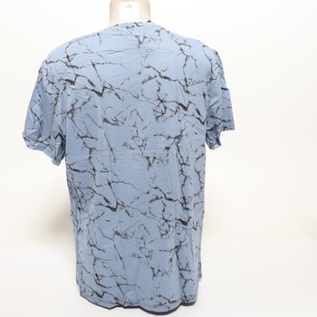 Pánske tričko HMIYA, 100% bavlna, vintage henley, krátky rukáv, letné, ležérne, veľkosť XL, čierna,