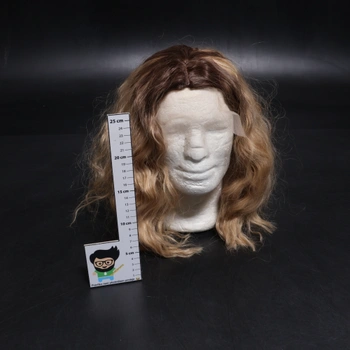 BARSDAR Krátka vlnitá blond ombré parochňa, ombré blond parochne po ramená pre ženy, krátke voľné vlny,