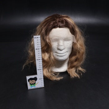 BARSDAR Krátká vlnitá blond ombré paruka, ombré blond paruky po ramena pro ženy, krátké volné vlny,