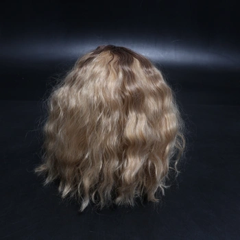 BARSDAR Krátka vlnitá blond ombré parochňa, ombré blond parochne po ramená pre ženy, krátke voľné vlny,