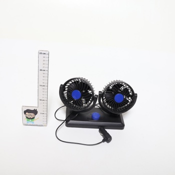 Prenosný ventilátor Snorthy dvojhlavý ventilátor 12V