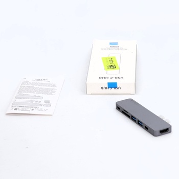 EKSA Thunderbolt 3 Hub, adaptér 7 v 2 USB-C Hub pre MacBook Air 2018, MacBook Pro 2018/2017, 4K