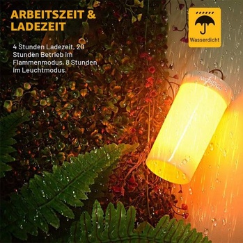 Stolové lampy Pdgrow CY-FLAME-BT