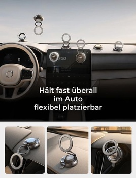 Držiak na mobil do auta LISEN sivý