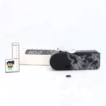 Digitální budík Diboniur, digitální LED budík, duální budík, napájení z USB/baterií, budík s funkcí
