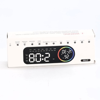 Digitální budík Diboniur, digitální LED budík, duální budík, napájení z USB/baterií, budík s funkcí
