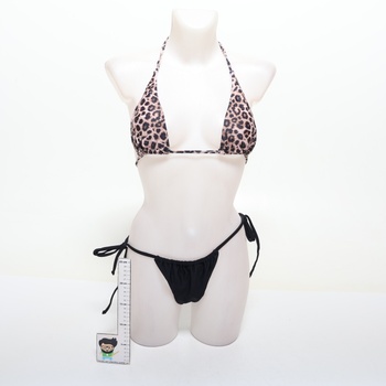 DOULAFASS Bikiny Damen Set Sexy Triangel String Bikiny Brazílsky štýl 2tlg Falten Tanga Bikiny