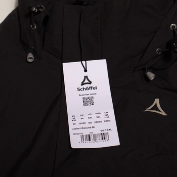 Pánska bunda Schöffel Gmund Bunda do dažďa Hardshell Jacket Veľkosť 54 Čierna