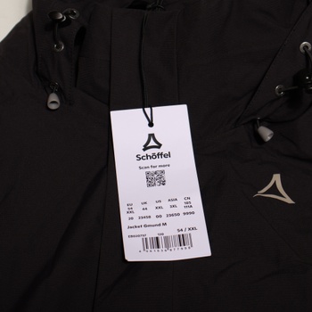 Pánská bunda Schöffel Gmund Bunda do deště Hardshell Jacket Velikost 54 Černá