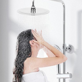 Sprchová hlavica Dažďová, guľatá, 20 cm, nerezová oceľ 304 (8 palcov). Okrúhla: 20 cm