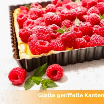 Štvorcová forma na tortu, forma na quiche s odnímateľným dnom, štvorcová forma na koláč s