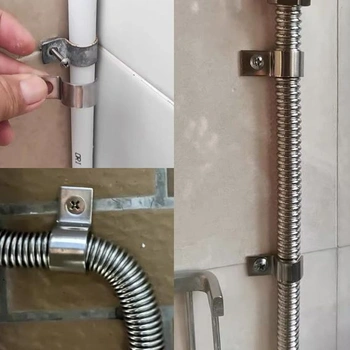 50 skrutkovacích káblových svoriek, Ø 7-8 mm, kovové káblové svorky, skrutkovacie držiaky káblov,