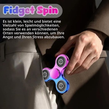 Coolden 5dílný Fidget Spinner Kovové Fidget hračky Finger Spinner pro děti