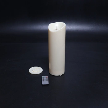 LED svíčky EXTSUD 31,5 cm × 10 cm s dálkovým ovládáním, odolné proti stříkající vodě, s časovačem,