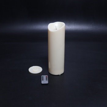 LED sviečky EXTSUD 31,5 cm × 10 cm s diaľkovým ovládaním, odolné proti striekajúcej vode, s časovačom,