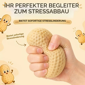 Arašídové hračky Fidget, měkké mačkací míčky na úlevu od stresu