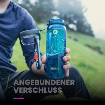 Fľaša na vodu HydraPak Recon Clip & Carry so širokým hrdlom (24 oz, antracitovo šedá) 750 ml šedá