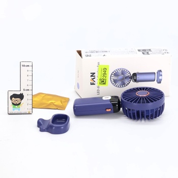 Ručný ventilátor Rafada, prenosný mini ventilátor, dobíjací, malý vreckový ventilátor s 5
