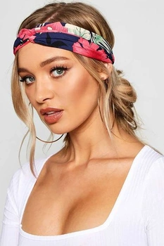 DRESSHOW Dámská čelenka se 4 ks, elastické měkké čelenky, zavinovačka do vlasů, roztomilé vlasové