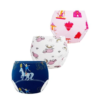 Kalhotky na nočník, 10 kusů, bavlna, dětské tréninkové kalhotky, 2–5 let, 3–4 roky, růžové