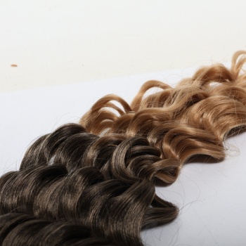 BARSDAR Ocean Wave háčkované zapletacie vlasy, 55 cm 6 balení, hlboké vlny GoGo Curl háčkované