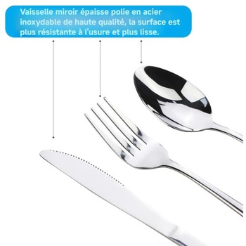 Sada kempingových příborů Lunch Box, 5dílná, nerezová ocel, zesílené pouzdro s přezkou, cestovní