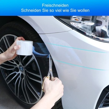 Priehľadná ochranná fólia na auto Esteopt, 5 cm x 10 m univerzálna ochranná fólia na prahy dverí,