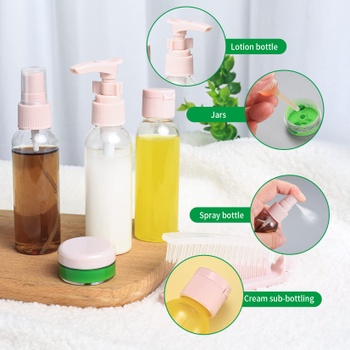 Sada 14 ks cestovních lahviček, 60 ml cestovní kosmetické lahvičky, lahvičky a nádobky, prázdné
