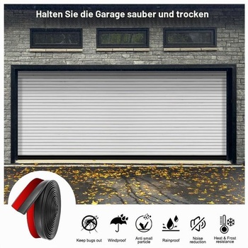 Tesnenie garážových brán Flintronic 3M, samolepiaca tesniaca páska, gumový tesniaci prúžok s 12