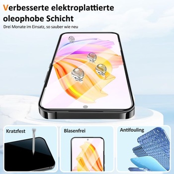 Ochranné sklo VideoSecu z tvrdeného skla pre Vivo x300 Pro, balenie po 2 kusoch, čítačka odtlačkov