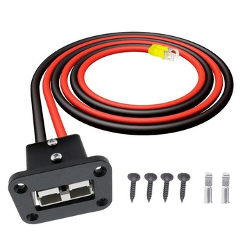 50A zapustený montážny rám s Anderson konektorom s O-krúžkom, 50A s O-krúžkom, kábel 10AWG 50cm