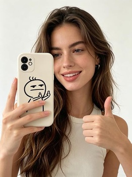 Roztomilý kryt kompatibilný s Oppo A76 4G/Oppo A96 4G OPPO A76/OPPO A96 s motívom pohŕdania