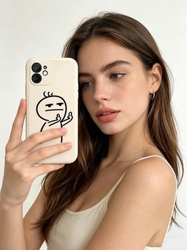 Roztomilý kryt kompatibilný s Oppo A76 4G/Oppo A96 4G OPPO A76/OPPO A96 s motívom pohŕdania