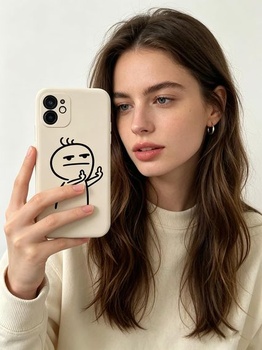 Roztomilý kryt kompatibilný s Oppo A76 4G/Oppo A96 4G OPPO A76/OPPO A96 s motívom pohŕdania