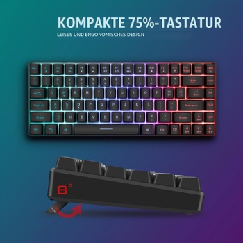 Set klávesnice a myši RedThunder bezdrôtové, podsvietené