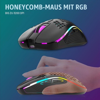 Set klávesnice a myši RedThunder bezdrôtové, podsvietené