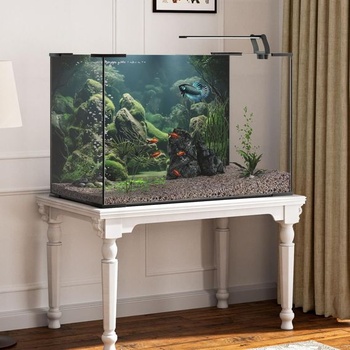 MIRRORANG 61x30cm tropické akvárium plakát pozadí říční říční a jezerní vodní rostlina podvodní
