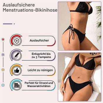 Menštruačné bikiny Runmeihe na plávanie, menštruačné nohavičky, nepremokavé menštruačné spodné prádlo