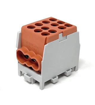 Odbočná svorka Pollmann HLAK 25 1/4 M2 hnědá
