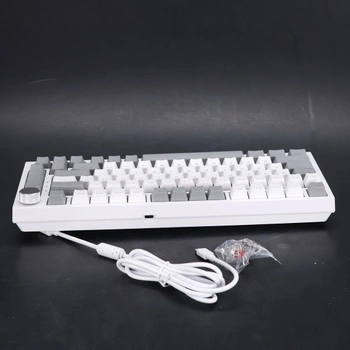 Mechanická klávesnice AJAZZ AK820, 75% hot-swappable drátová klávesnice s ovládáním hlasitosti, PBT