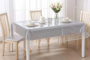 VITA PERFETTA Chránič ubrusu z PVC 160 x 300 cm průhledný 300 x 140 cm (obdélníkový)