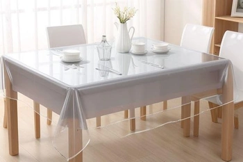 VITA PERFETTA Chránič ubrusu z PVC 160 x 300 cm průhledný 300 x 140 cm (obdélníkový)