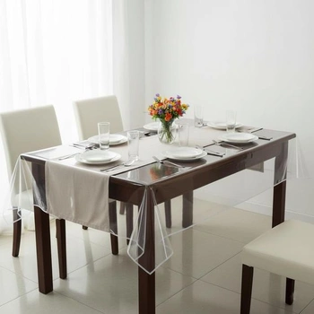 VITA PERFETTA Chránič ubrusu z PVC 160 x 300 cm průhledný 300 x 140 cm (obdélníkový)