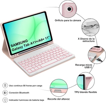 Bezdrôtová klávesnica Winchking Samsung Galaxy Tab A11