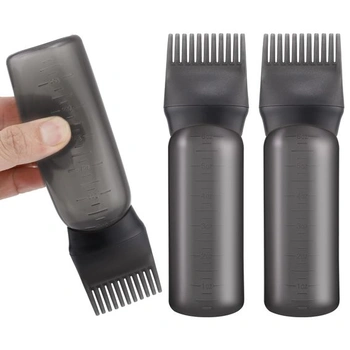 Sada 3 aplikátorů na vlasový olej, 170ml lahvička s…