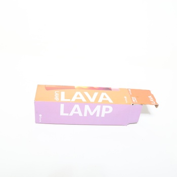 Fisúra - Ružová lávová lampa s oranžovou základňou a sklom s unikátnym gradientným efektom. Retro