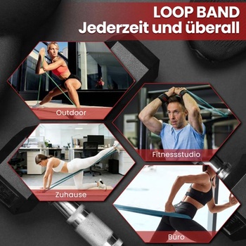 Fitness gumy – sada 4stupňových odporových gum s kotvou do dveří, odporové gumy na shyby, silový