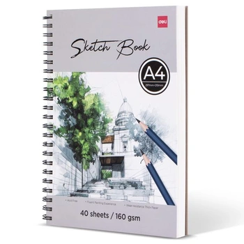 Deli Skicník A4, kresliaci blok DIN A4, kresliaci papier…