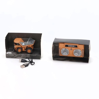 Dálkově ovládaný mini sklápěč z kovu, proporcionální, 8kanálový, RTR 1:64, pro děti od 6 let