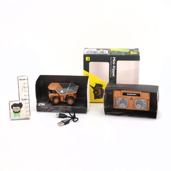 Dálkově ovládaný mini sklápěč z kovu, proporcionální, 8kanálový, RTR 1:64, pro děti od 6 let